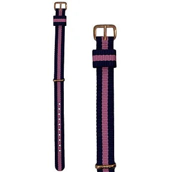 Ремень Daniel Wellington DW00200065, из нейлона, сине-розовый, размер 13 мм