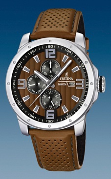 Ремешок из кожи теленка коричневый 23 мм для часов FESTINA SPORT 2012 (F16585/2)