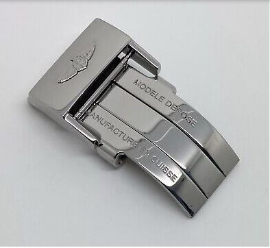 Клипса Breitling A20D.1, из полированной нерж. стали для кожаного ремешка, размер 20 мм