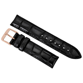 Ремень Daniel Wellington 0713DW, из кожи телёнка, черный, размер 18 мм